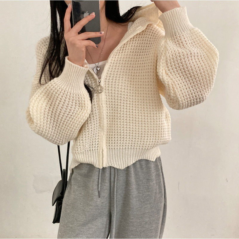 Cardigan Tricoté Décontracté en Maille