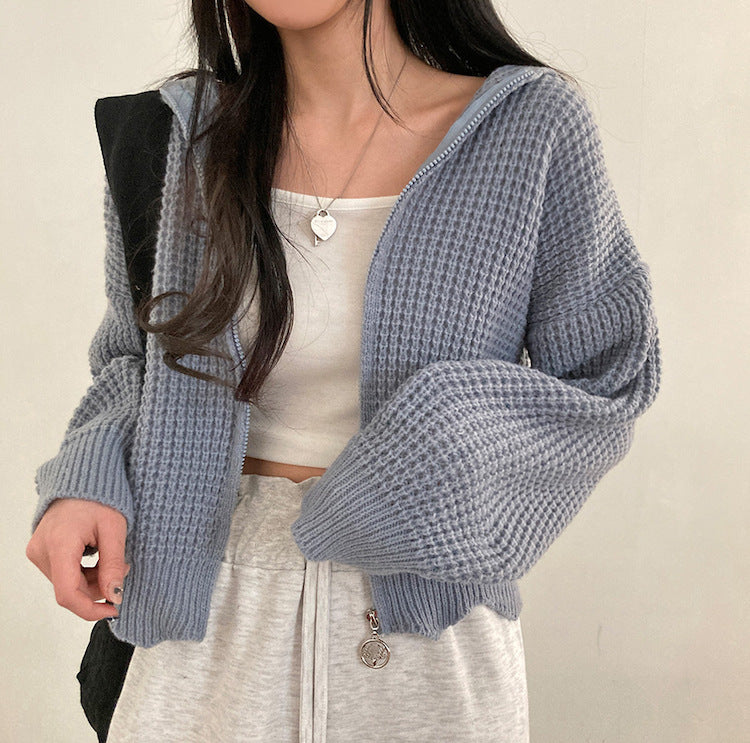 Cardigan Tricoté Décontracté en Maille